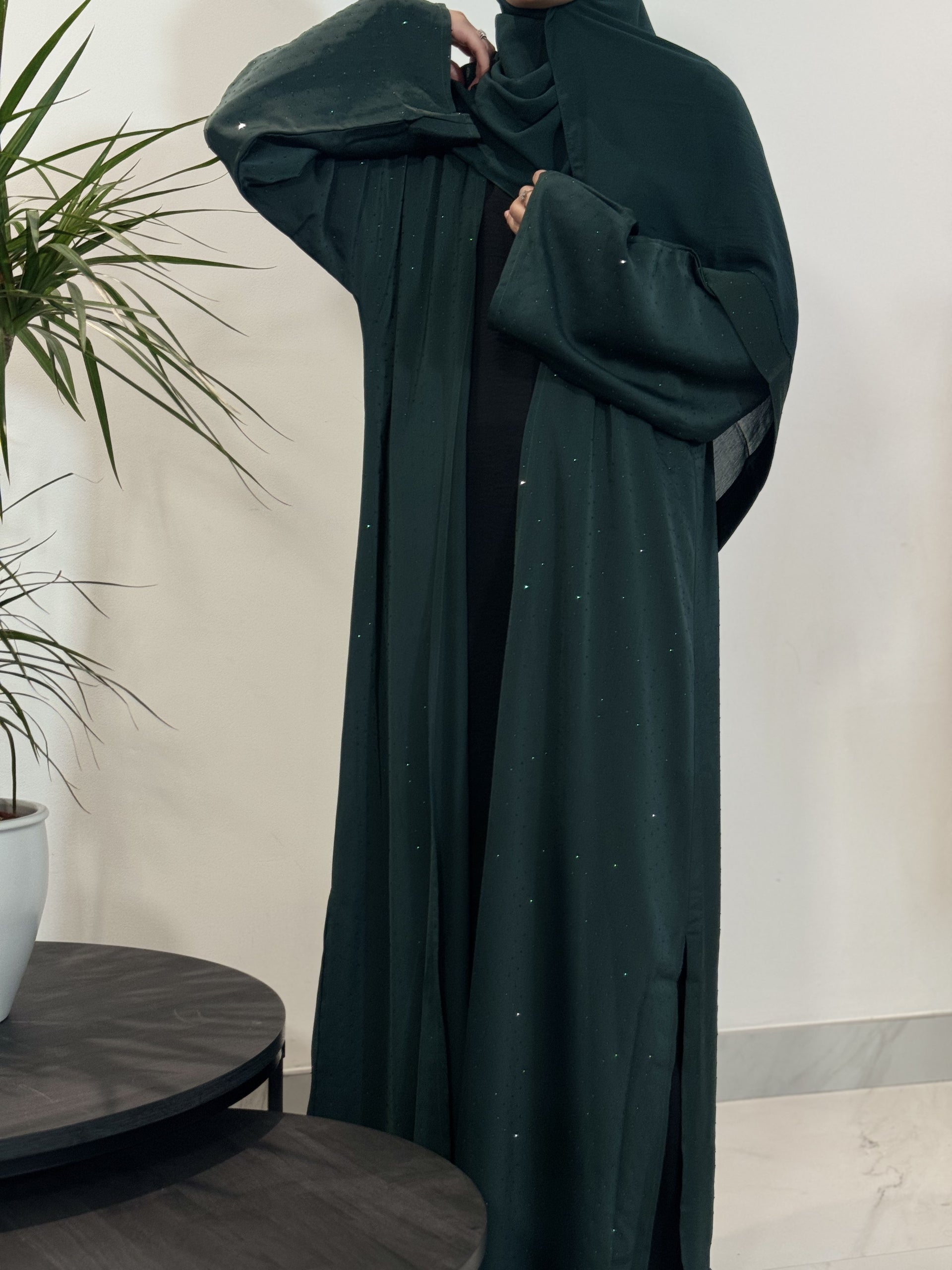 Hira Abaya - Emerald